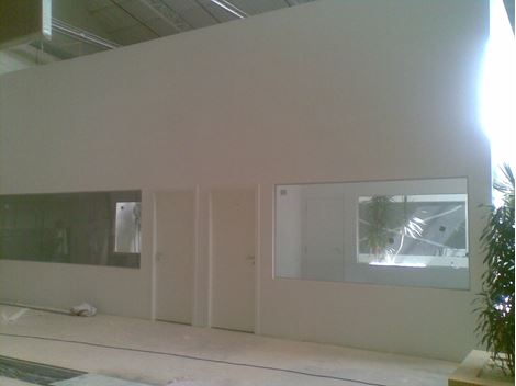 Gesso Drywall com Pintura e Vidro		
