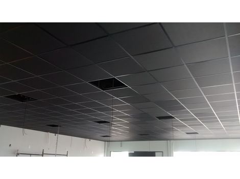 Forro Modular Lã de Vidro Boreal Preto