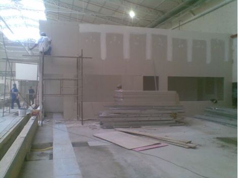 Instalação de drywall na Santa Cecília